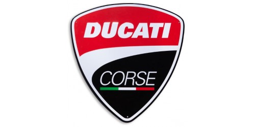 Enseigne en métal Ducati Corse